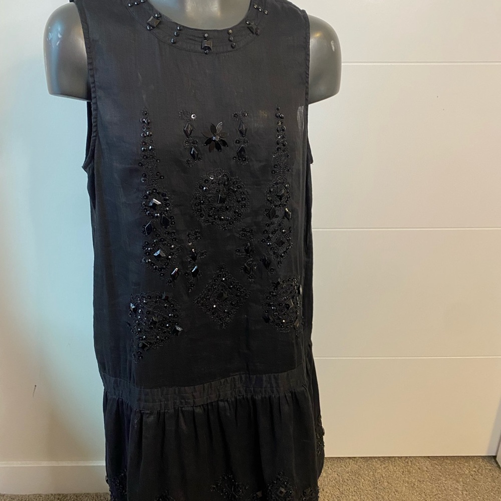 🌞 Sale 3 for $15 
Joe Fresh midi/ woman’s  / S with decorative jewels - Picture 2 of 6